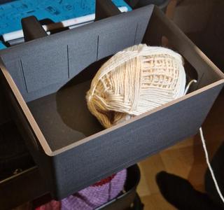 Hanging storage/yarnholder for IKEA RÅSKOG/RÅSHULT