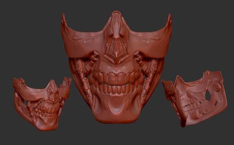 terminator t800 inspired facemask