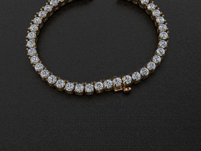 Diamond Tennis Necklace Links 3mm