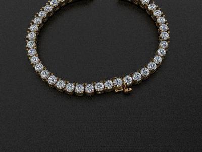 Diamond Tennis Necklace Links 3mm
