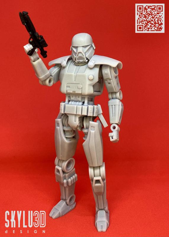 Dark Trooper – Mandalorian 6 inch Articulated Figure STL