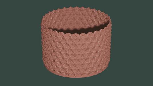 Hex star flower pot