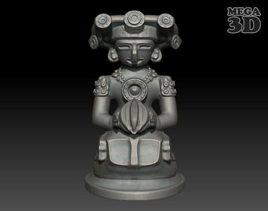 Ancient Mayan Statue 09 241227