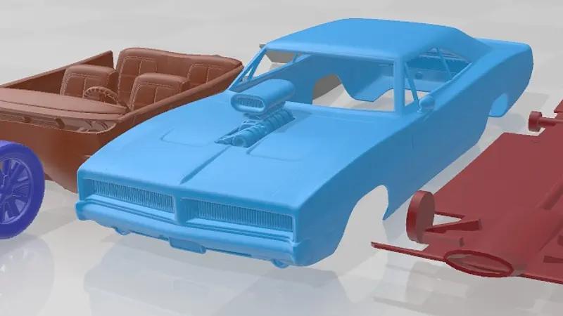 Dodge Charger 1969 Custom Printable Car