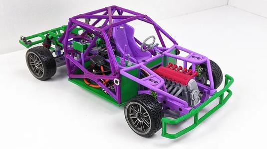 1:10 RC Tube Drift Car Chassis