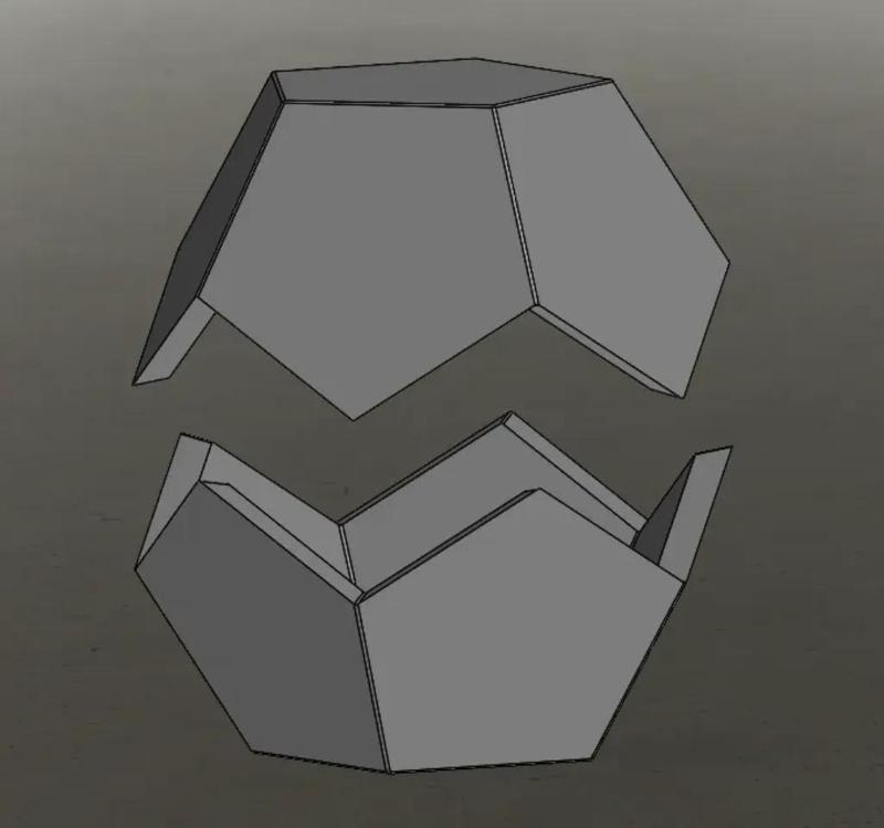 DODECAHEDRON HALF BOWL – VASE – MOLD