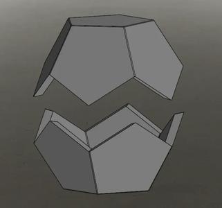 DODECAHEDRON HALF BOWL – VASE – MOLD