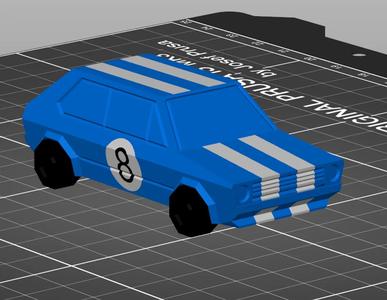 Volkswagen Golf GTI – Low Poly Multimaterial remix