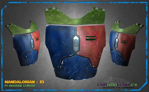 Mando S3 Cuirass Modern Armor Cosplay