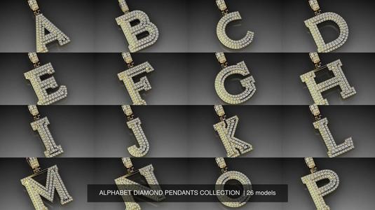 ALPHABET DIAMOND PENDANTS COLLECTION