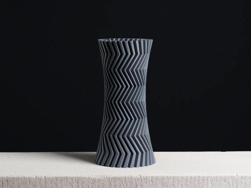 Zigzag Decoration Vase, (vase mode)