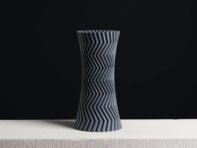 Zigzag Decoration Vase, (vase mode)