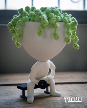 ROBERT PLANT EXERCISING WITH A DUMBBELL