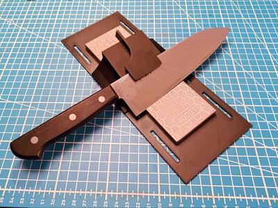 Knife Sharpening Jig for Diamond Stones
