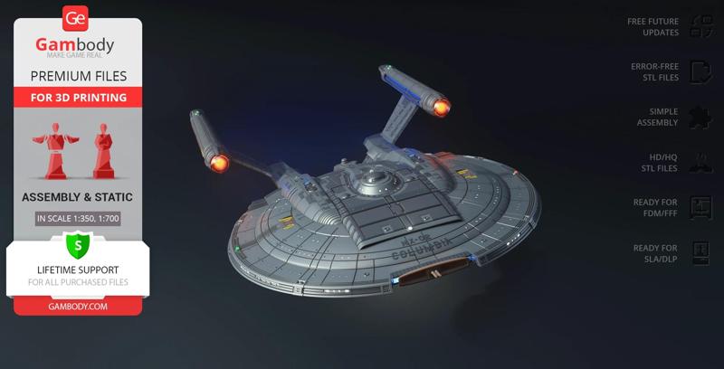 Enterprise NX-01 Refit STL Files for 3D Printing | Assembly Model