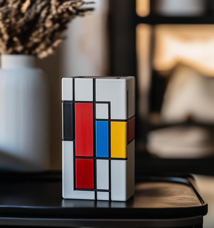 Mondrian Inspired Vase – A Bold Artistic Statement