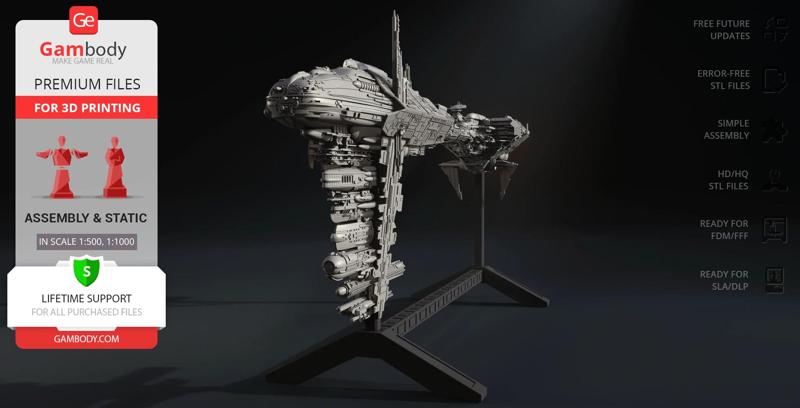 Nebulon-B Frigate STL files for 3D Printing | Assembly Model