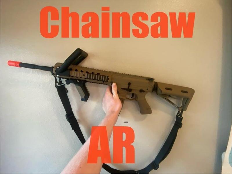 M4 Chainsaw Foregrip, M134 Conversion (Airsoft)