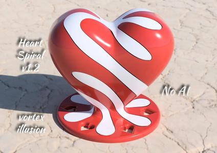 Valentine Heart Spiral vortex illusion – v1.2