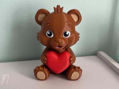 Cute Teddy Bear (Holding A Heart)