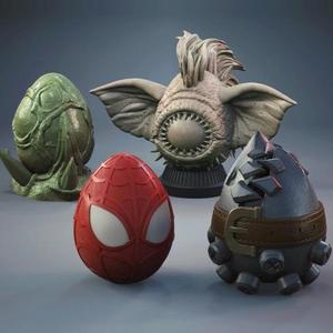 Fun Eggs STL Files for 3D Printing | Assembly Model