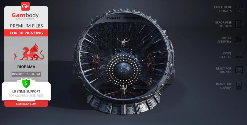 Gravity Drive Diorama for 3D Printing | Assembly