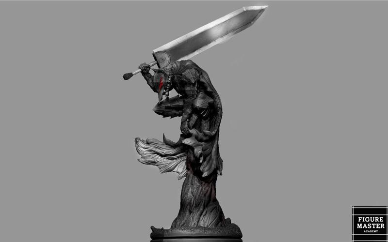 BERSERK GUTS ON EDGE FANTASY ANIME SWORD CHARACTER