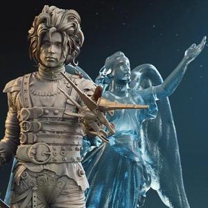 Edward Scissorhands in Diorama STL files for 3D Printing | Assembly Model