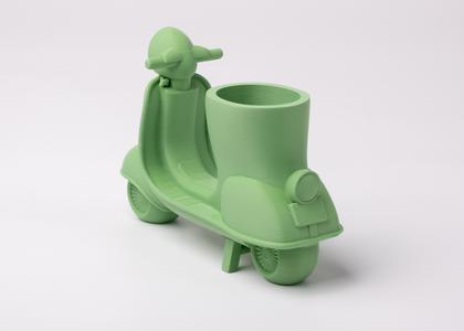 Scooter Vase for Small Flowers – Whimsical 3D Printed Vespa-Inspired Decor