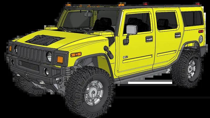 3D PRINTED RC CAR HUMMER H2 SUV IN 1/8.5 SCALE BY AN3DRC