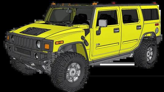 3D PRINTED RC CAR HUMMER H2 SUV IN 1/8.5 SCALE BY AN3DRC