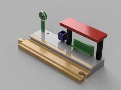 Train Station – Interchangeable Parts – Train Set