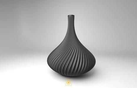 Freezing Pixels – Organic Vase .02