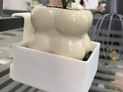 Wall-mounted flower pot holder