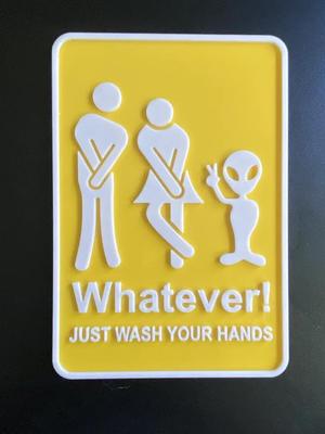 Restroom / Bathroom Sign Whatever Version