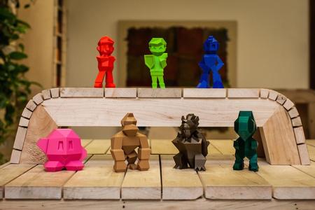 Low-poly retro characters