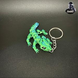 Little Grass Dragon Keychain 🐉 – Articulated – Print in Place