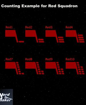 Call Sign Markings Template for X-Wings