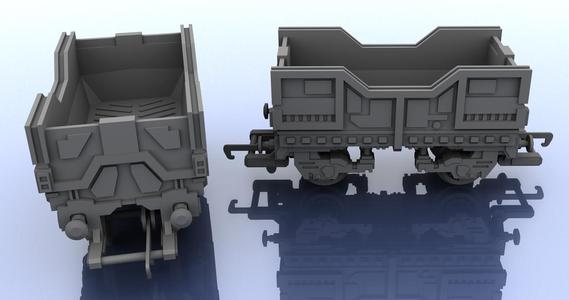 OO Scale Train – Futuristic Hopper v 1 – Short