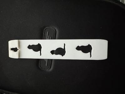 Slim Cat Bookmark with Cat silhouettes