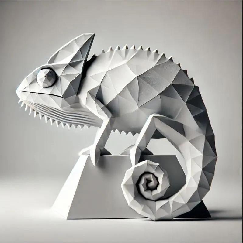 Low poly Camelion