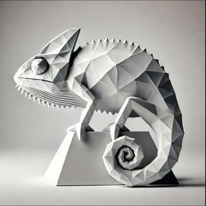 Low poly Camelion