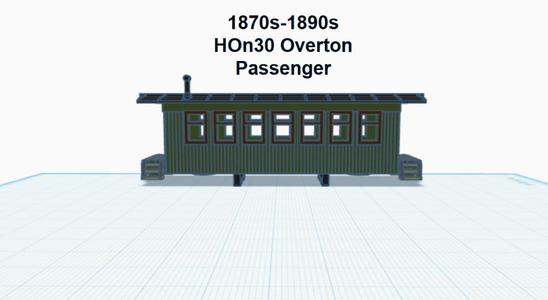 2ft 24′ Overton Passenger (HOn30)