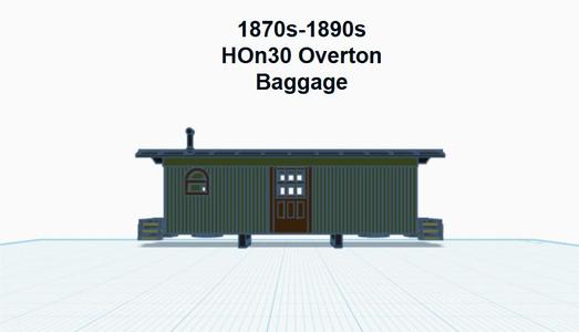 2ft 24′ Overton Baggage (HOn30)
