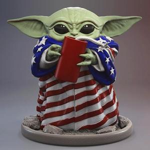 Grogu July 4th STL files for 3D Printing | Assembly Model