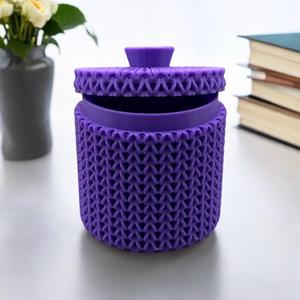 Knitted Crocheted Cozy Gift Box Container with Lid