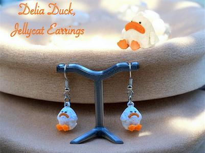 Delia Duck, JellyCat earrings / NotsoJelly