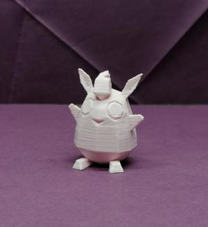 Wigglytuff Low Poly