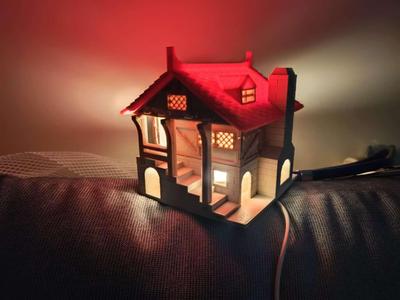 Medieval blacksmith shop （Night Light）