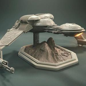 Klingon Bird-of-Prey 3D Printing Model | Assembly + Action